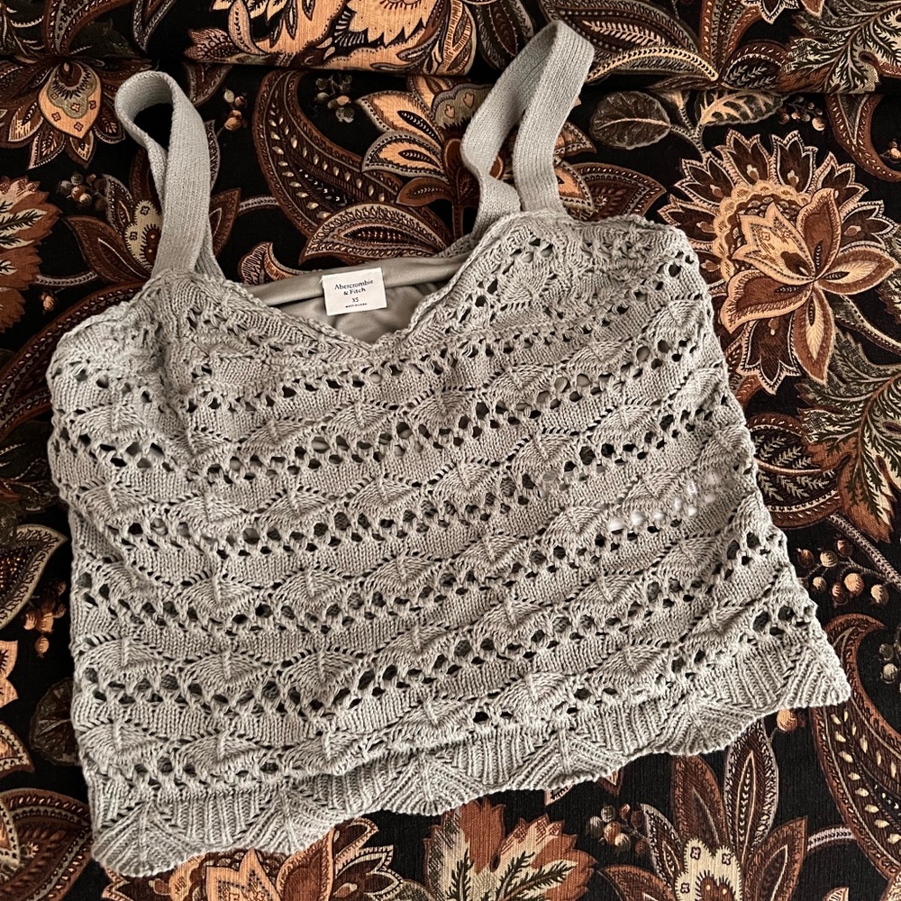 Crochet V Neck Tank